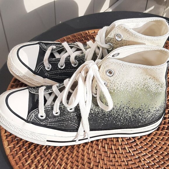 Converse Chuck Taylor 70 High Top Green Ombre Basketball Shoes Unisex W-7 M-5 - Picture 6 of 10